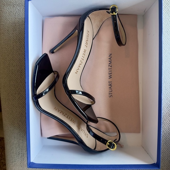 Stuart Weitzman Nudistcurve Ankle Strap Women’s Sandal 7 - Picture 12 of 13